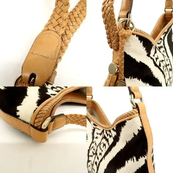 💎✨Authentic✨💎GUCCI Haraco Leather One Shoulder Bag Zebra - Picture 9 of 17